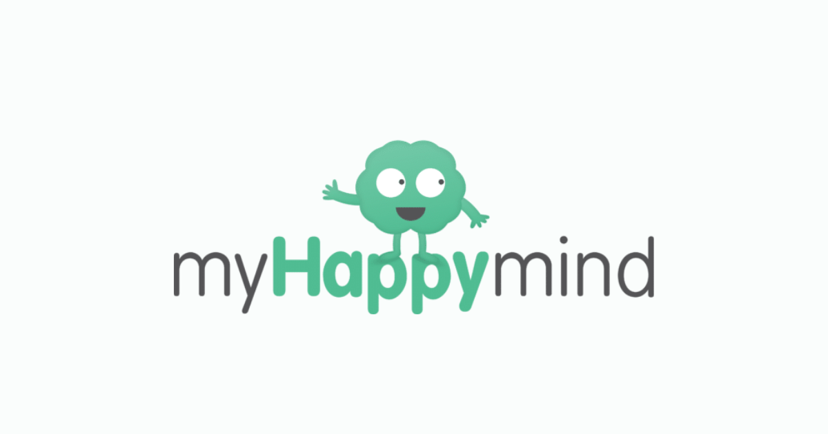 myHappy Mind Logo consisting of green brain. 